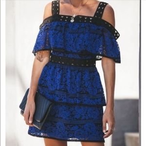 Vici Tiered Lace Mini Dress